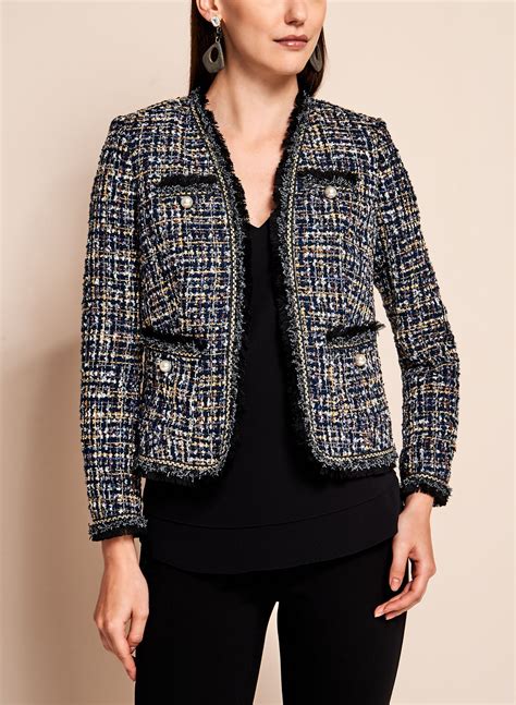 chanel veste en tweed
